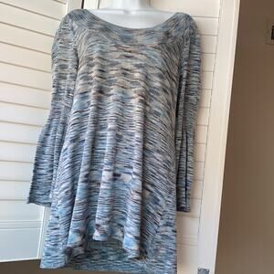 Nine West Tunic Blue sweater M